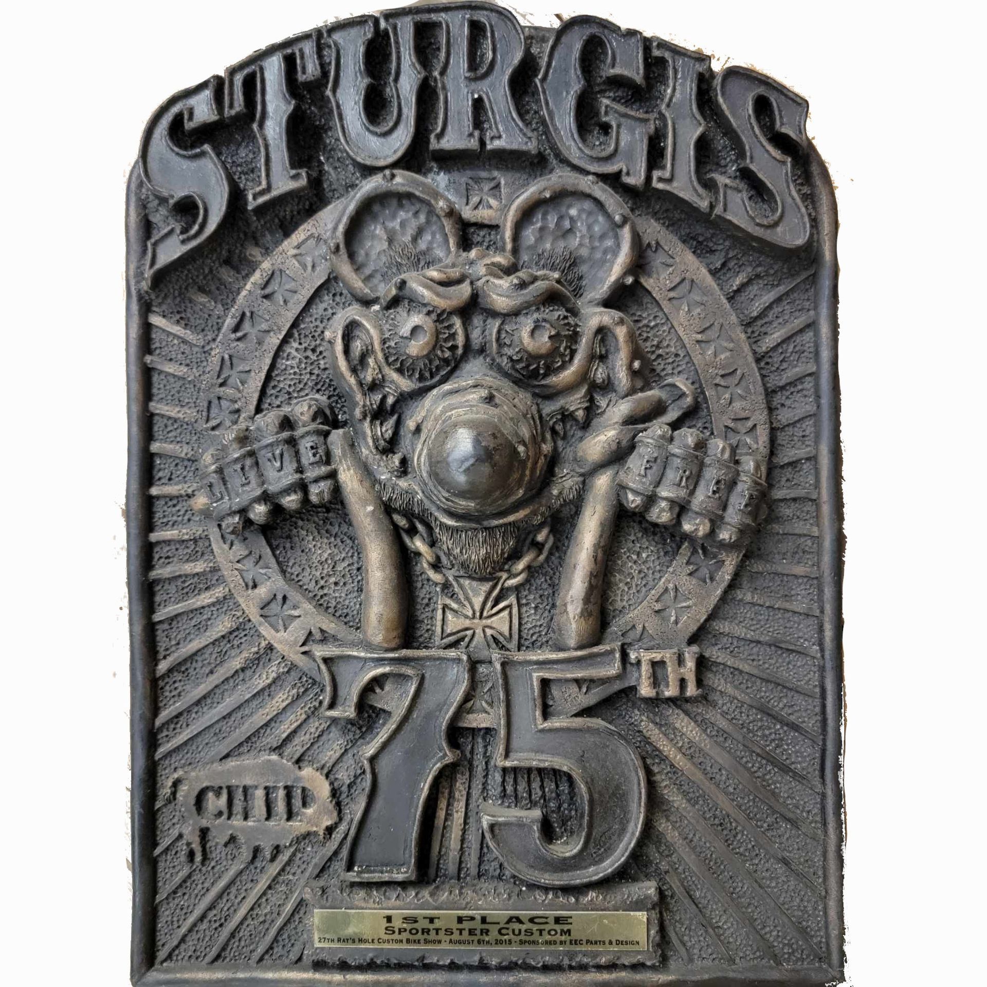 A sign that says sturgis 75th on it