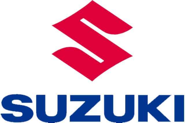 A suzuki logo with a red s on a white background