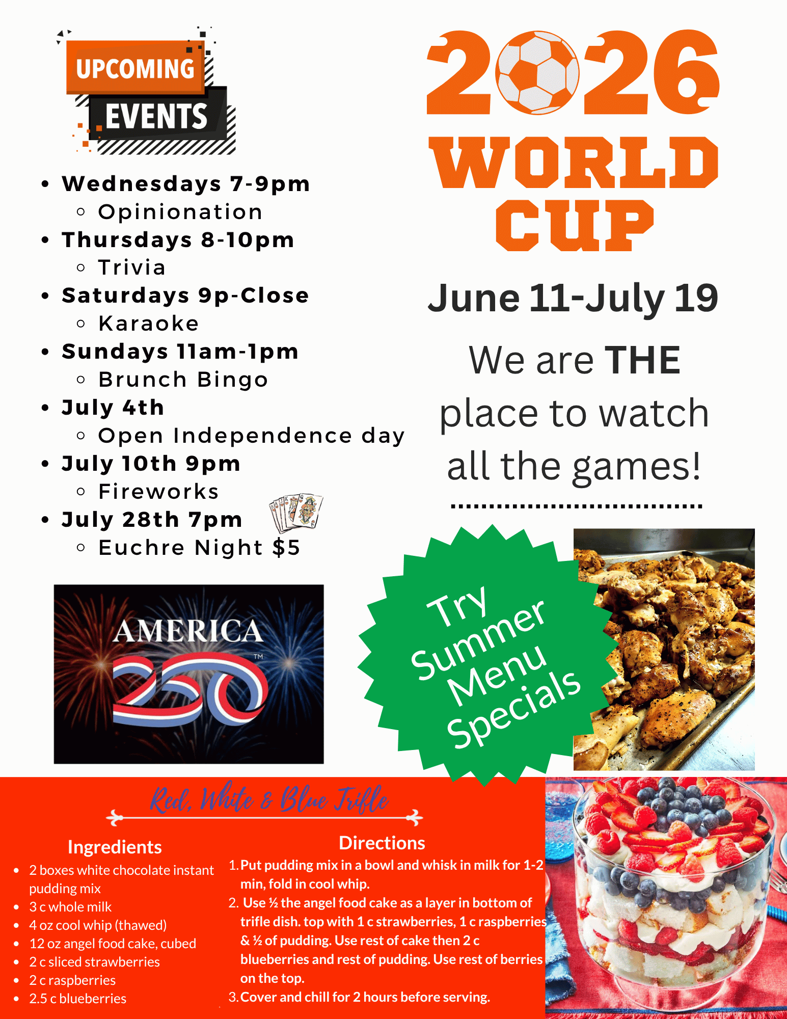 events, recipe