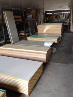 stacks of timber for doors