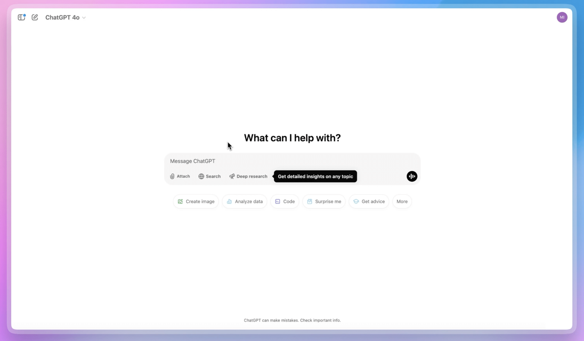 White interface with text field, 