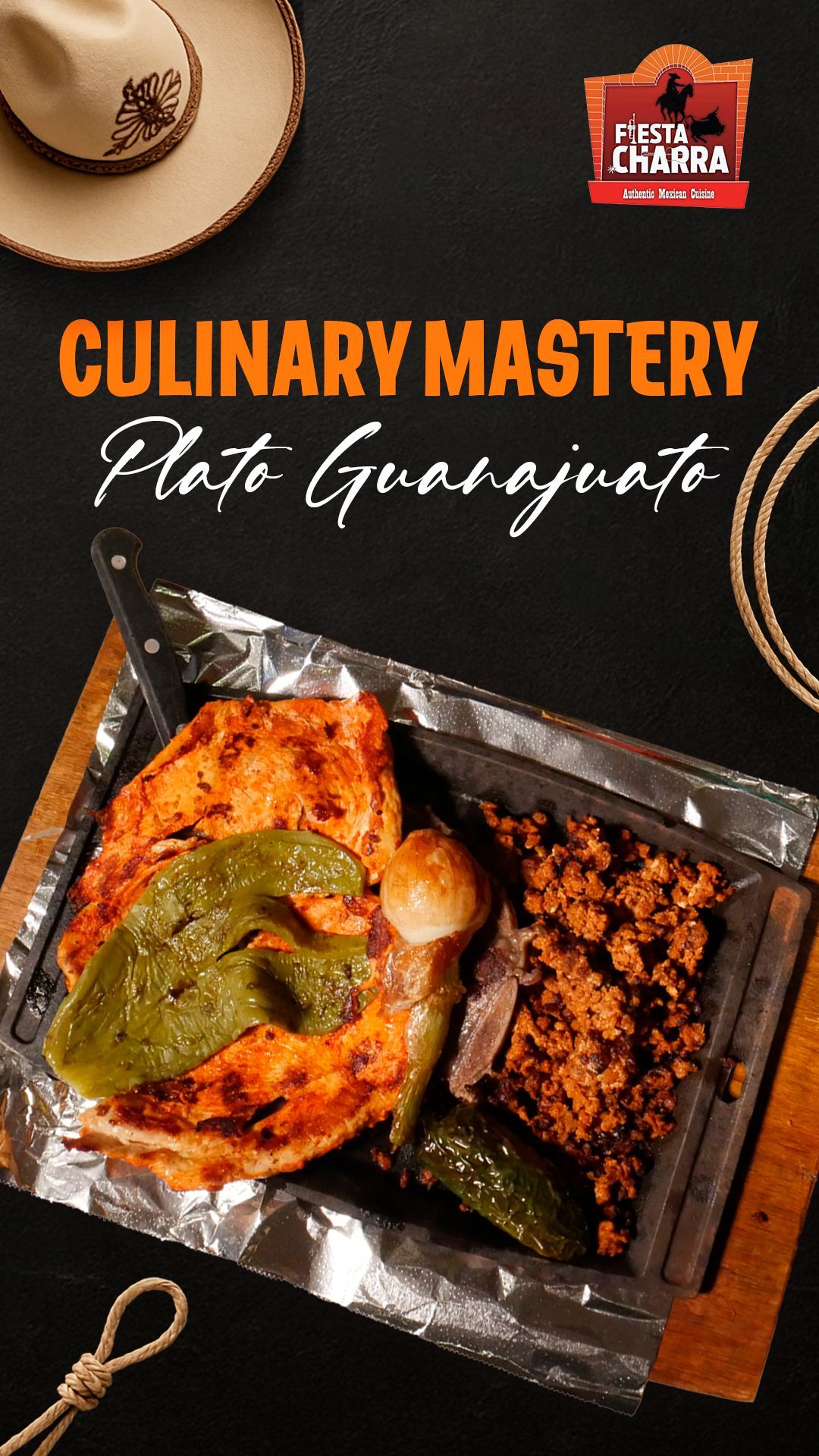 Sizzling platter with chicken, peppers, and chorizo, 