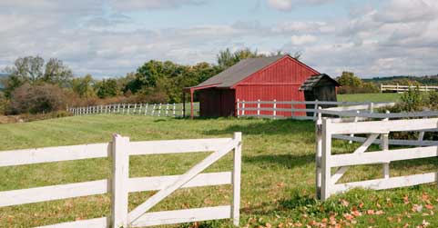 Farm - Red barn in Olympia, WA