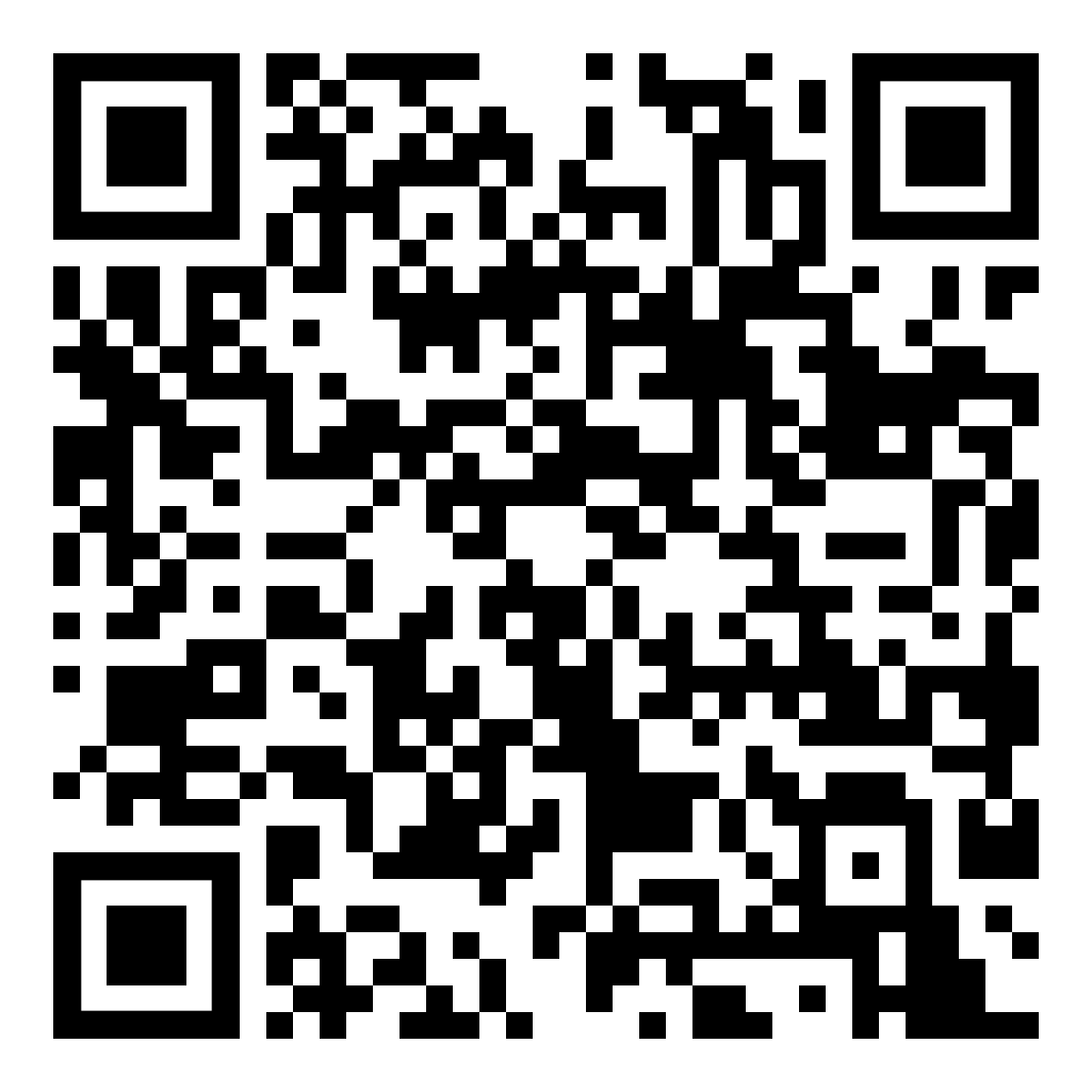 A black and white qr code on a white background.