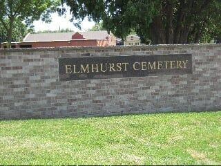 Elmhurst Cemetery Sign