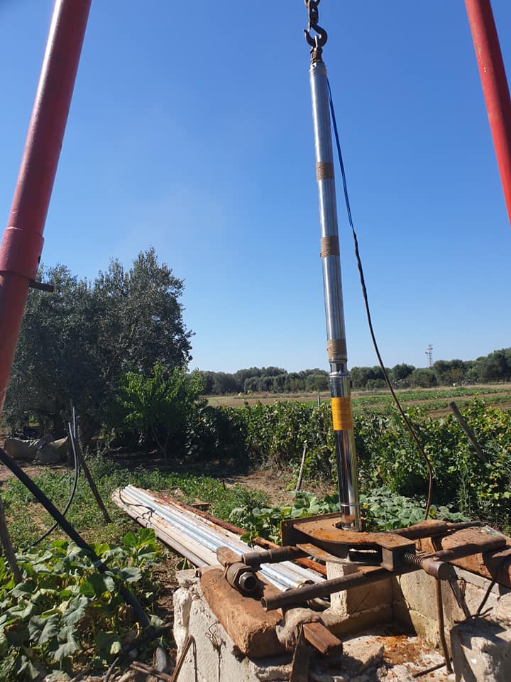 trivellazione eseguita dall'impresa in un terreno