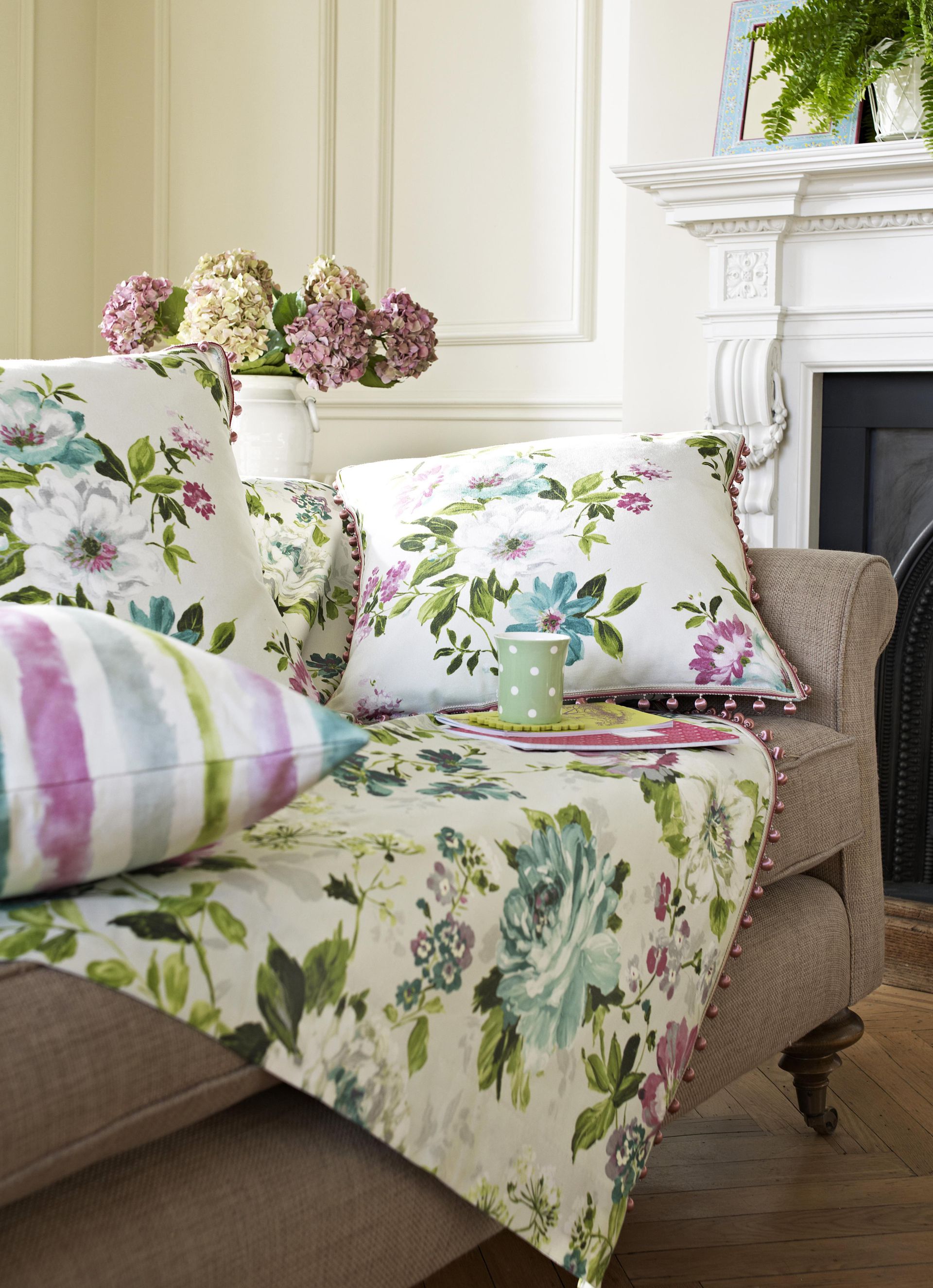 floral print cushions