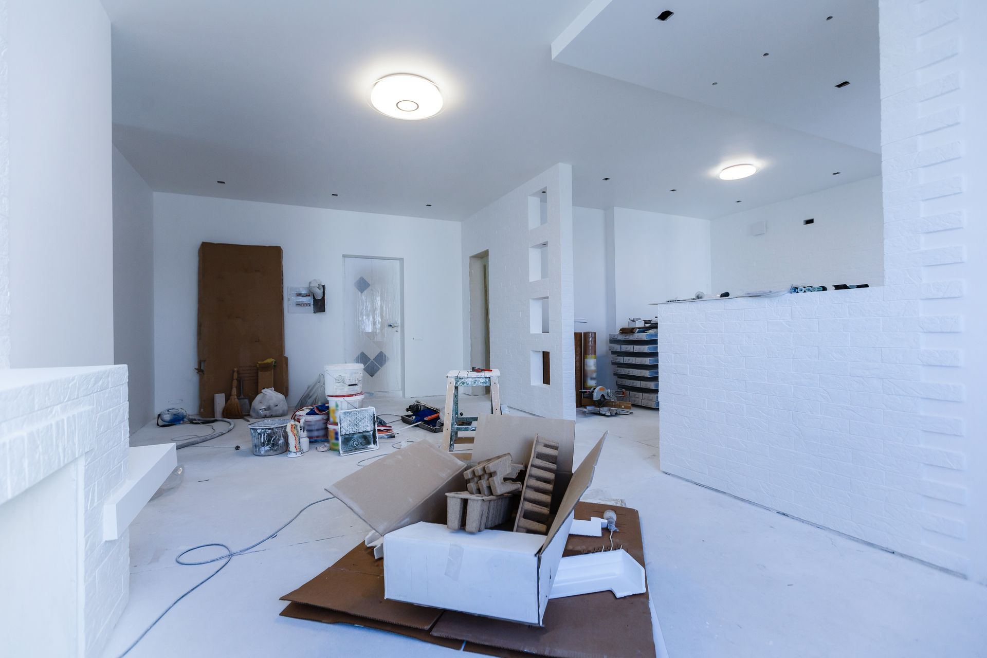 Home renovation mess