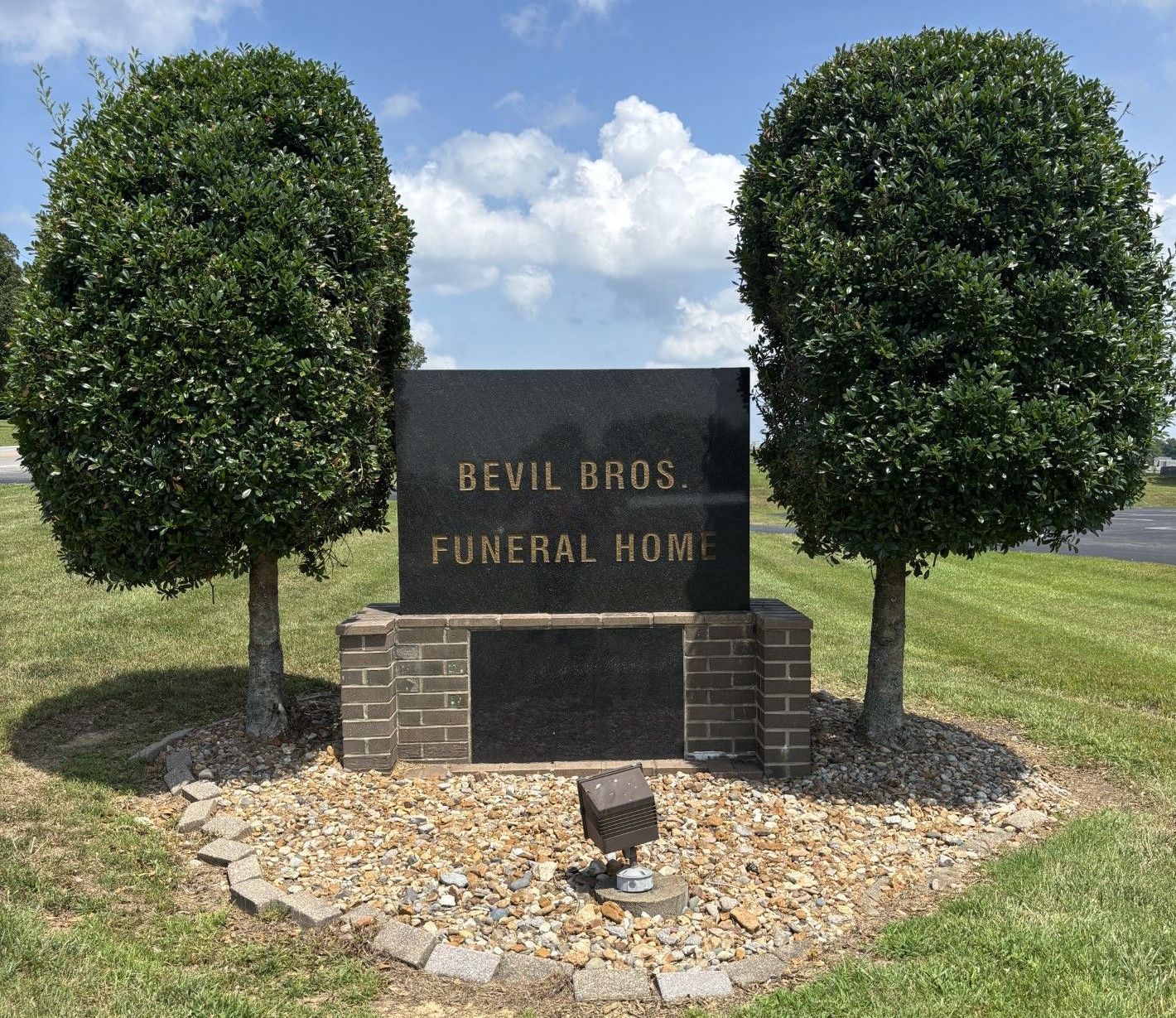 Interior view of Bevil Bros. Funeral Home in Beaver Dam, KY