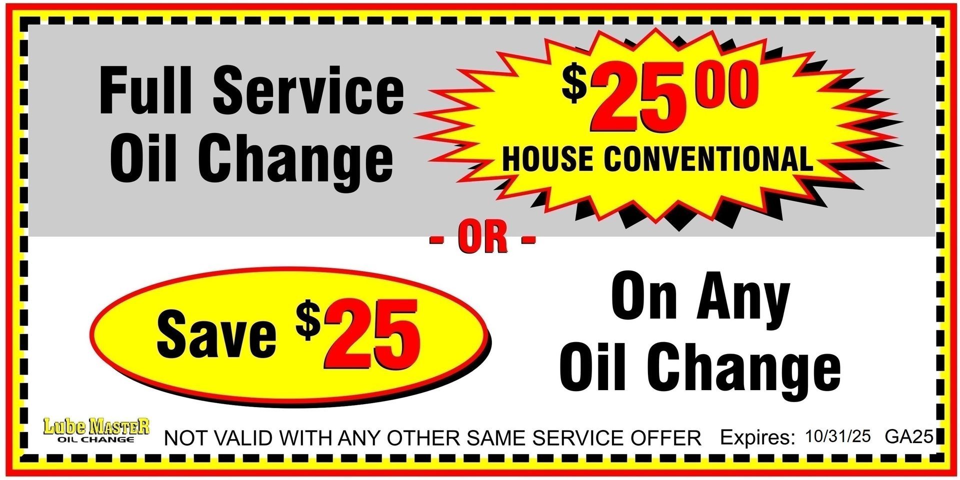Oil change coupons near me Homer Glen Illinois