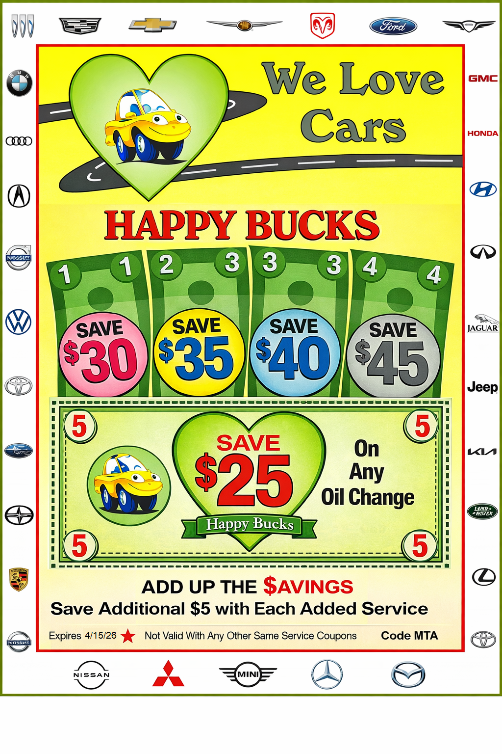 oil change coupons near me palos illinois