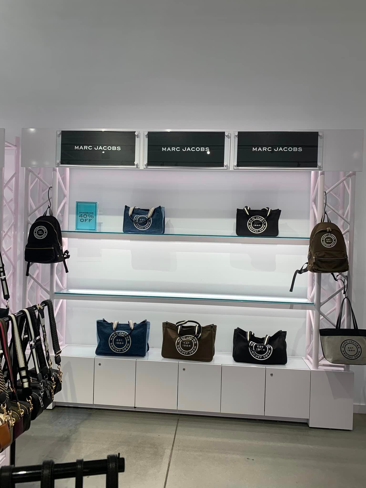 Inside of Bag Store — Old Bridge, NJ — PFM GLASS & MIRRORS LLC