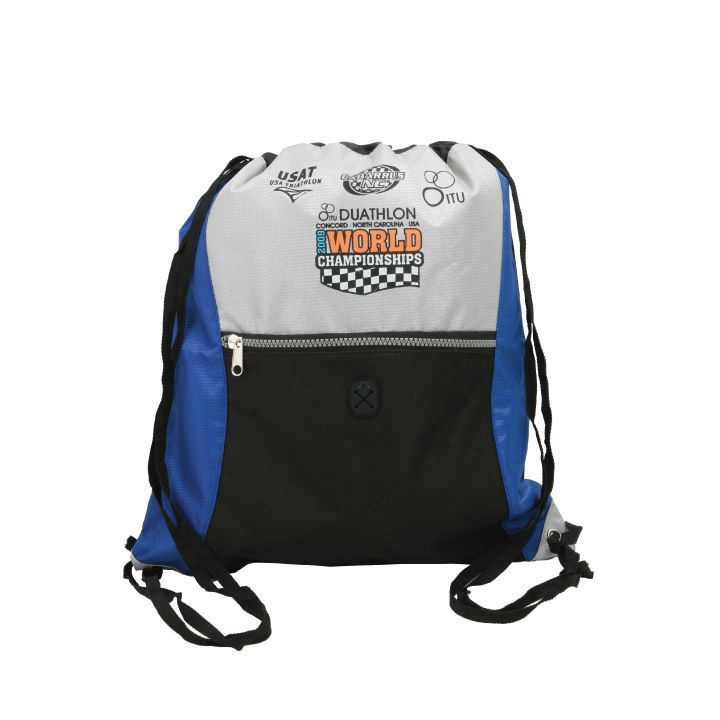 a drawstring bag that says ' world championships ' on it