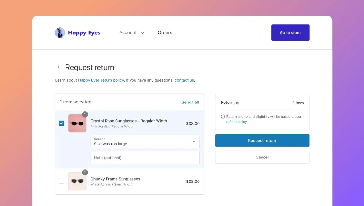 Análisis de motivos de devolución Gráfico mostrando las principales razones de devoluciones en un eCommerce.