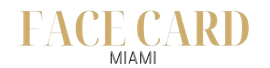 A logo for face card miami on a white background.