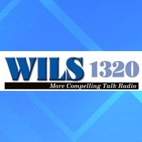 WILS 1320 radio logo on a blue backdrop. Text reads