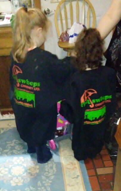 Young Irish Sweep Chimney Cleaners in Training