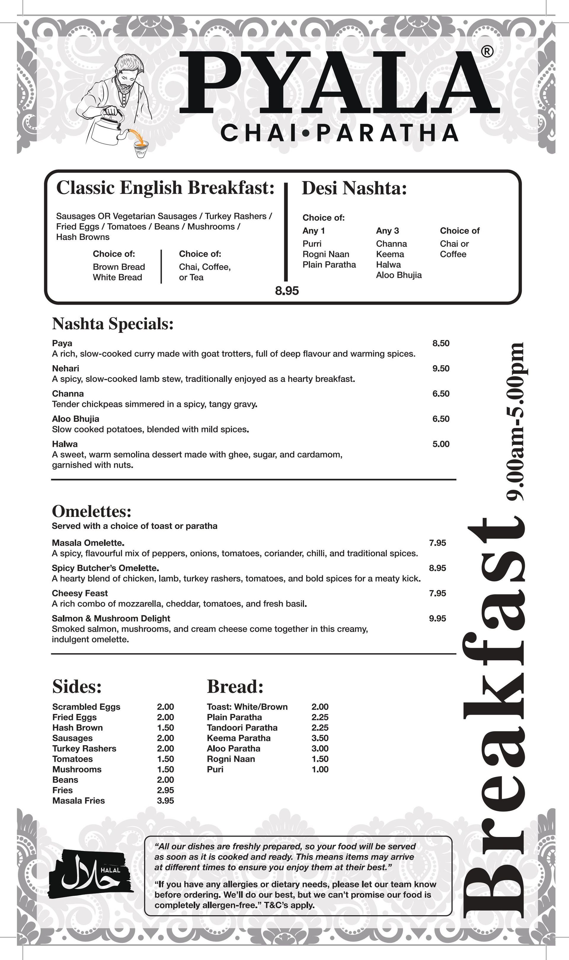 Breakfast Menu