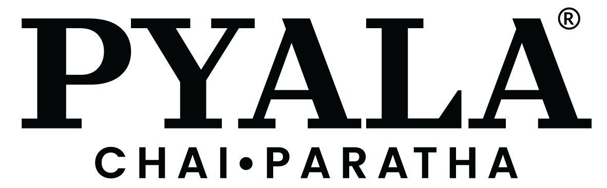 The Pyala Chai Paratha logo in black text on a white background.
