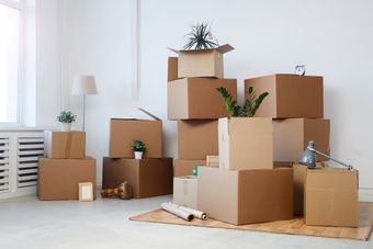 Cardboard boxes ready to move— St. Louis, MO — Simple Moves