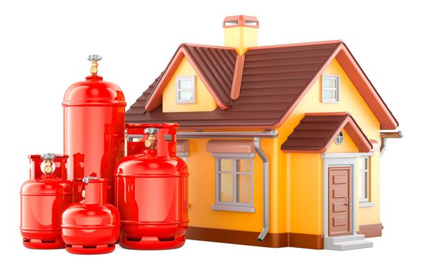 Un grande edificio con una scala di fronte