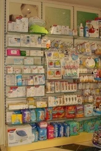 Esposizione di prodotti farmaceutici