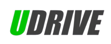 UDrive logo, with "U" in green and "DRIVE" in gray, on a white background.