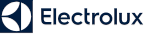 Electrolux logo: white symbol of a stylized arrow within a dark blue square, next to 