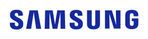 Samsung logo in blue.