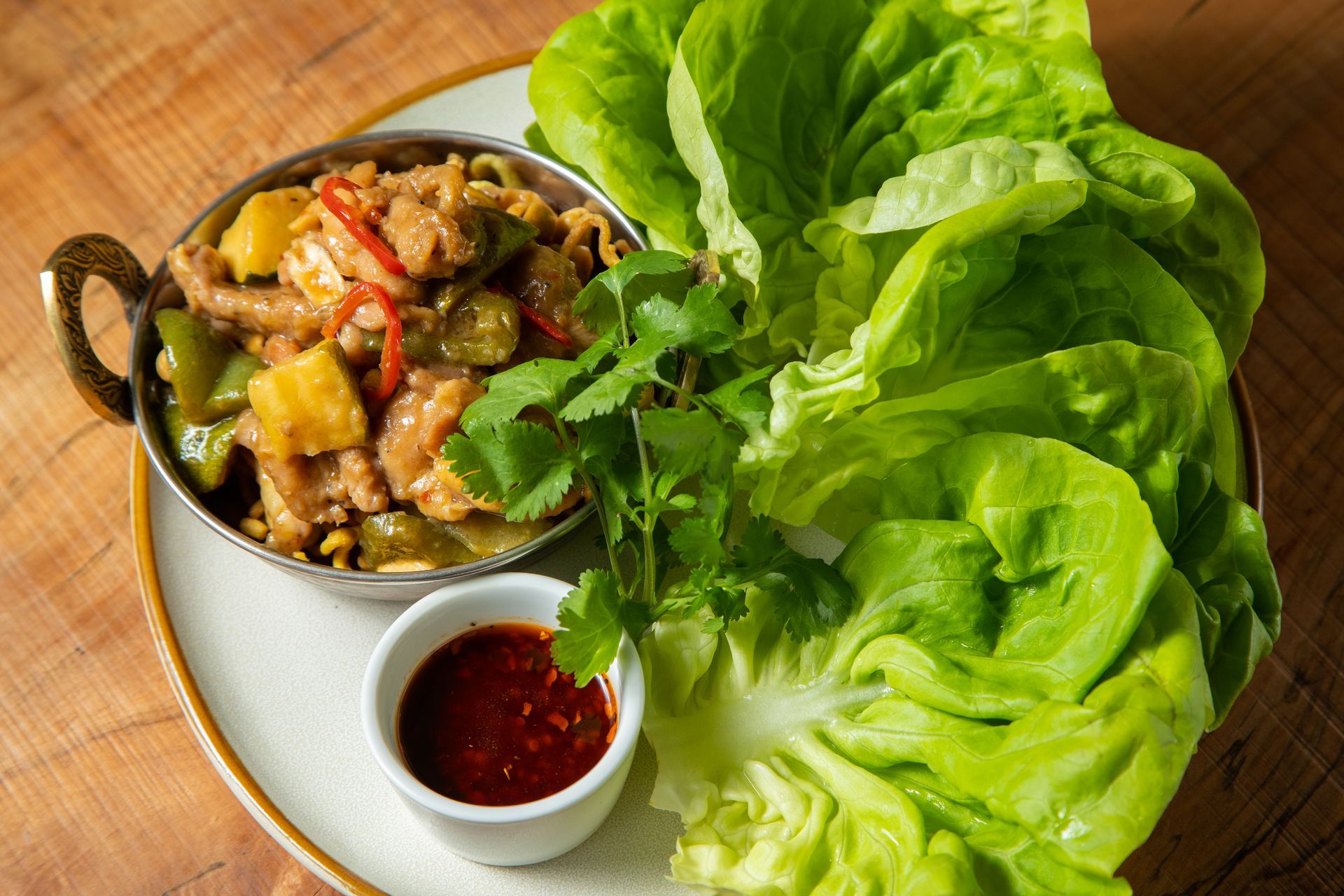 Local Lettuce Wrap with Ground Pork
