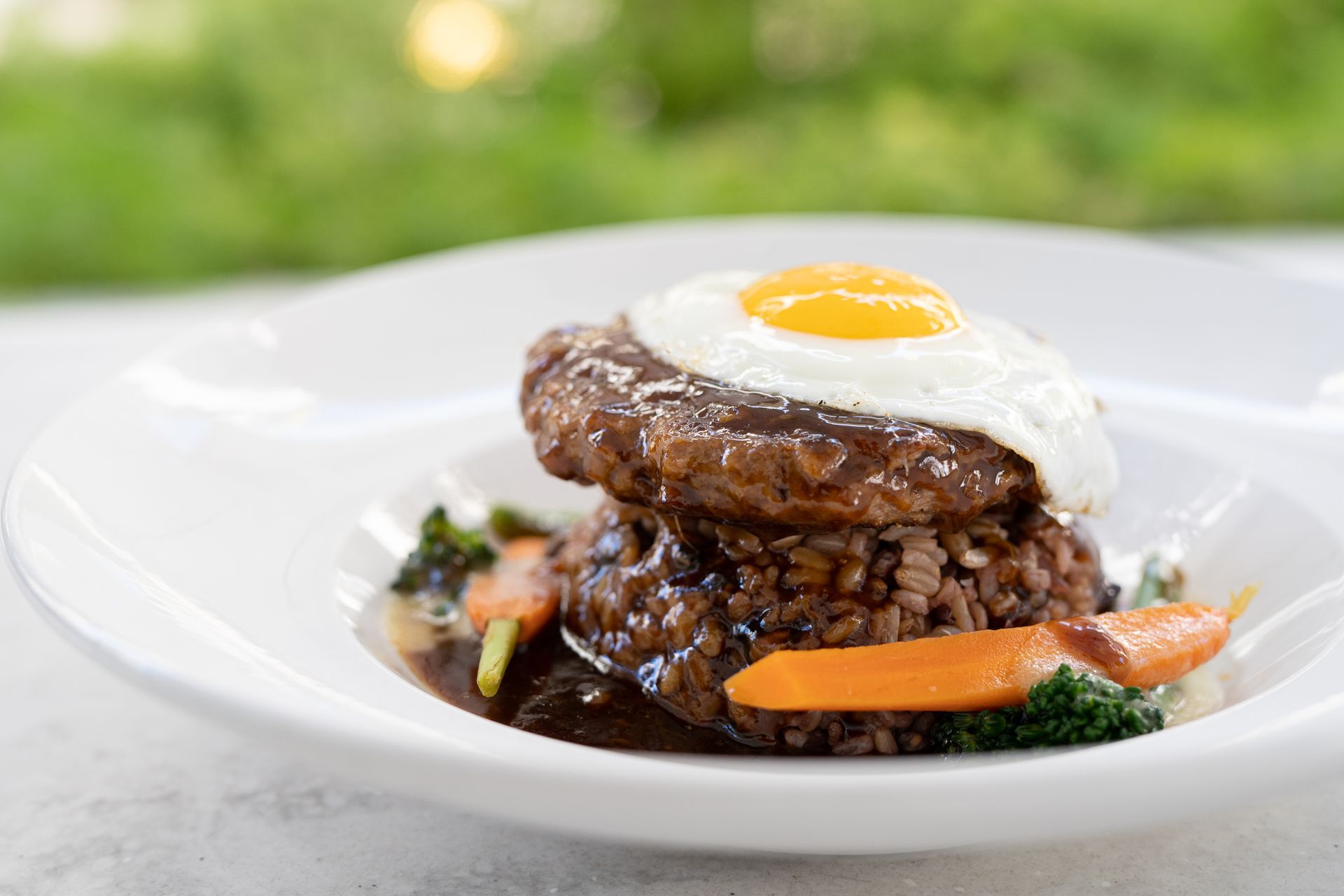 Heavenly's Loco Moco With Organic Beans & Veggie