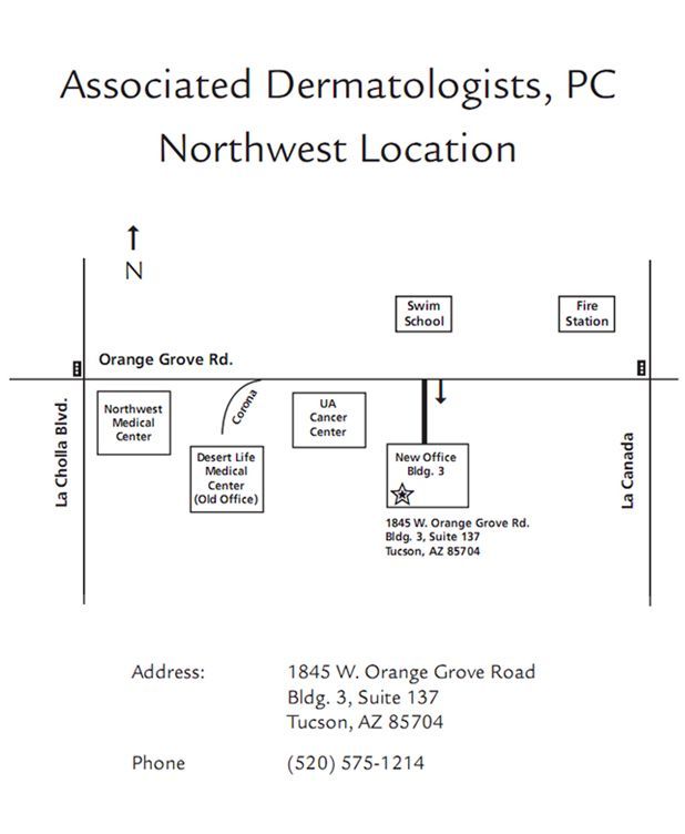 Northwest Location — Tucson, AZ — Associated Dermatologist
