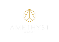 Amethyst Wealth company logo on transparent background
