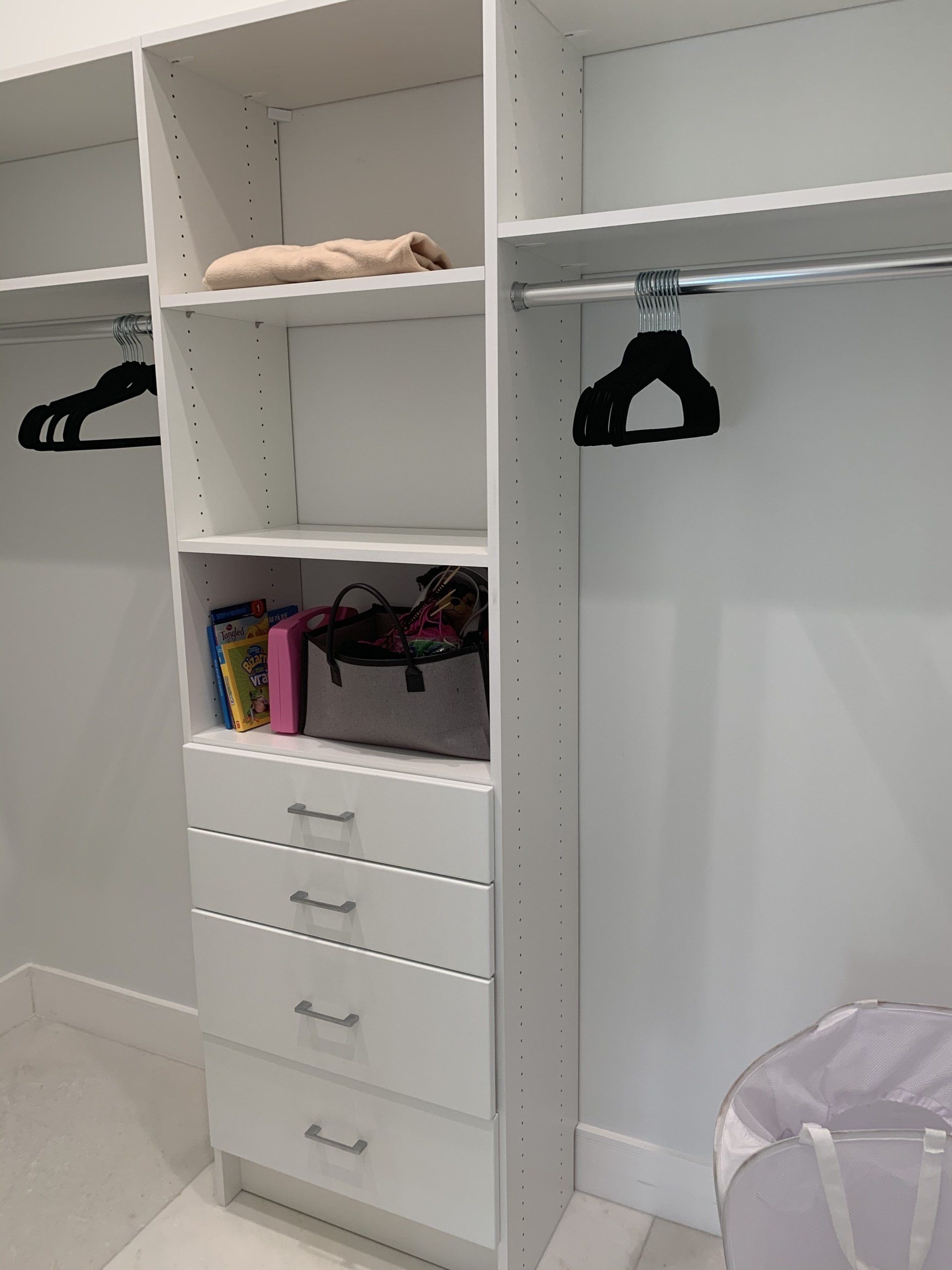 Drawers and Hanging Space