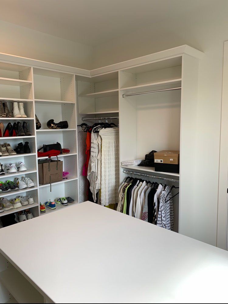 Custom Closet Storage Organizer System Installation