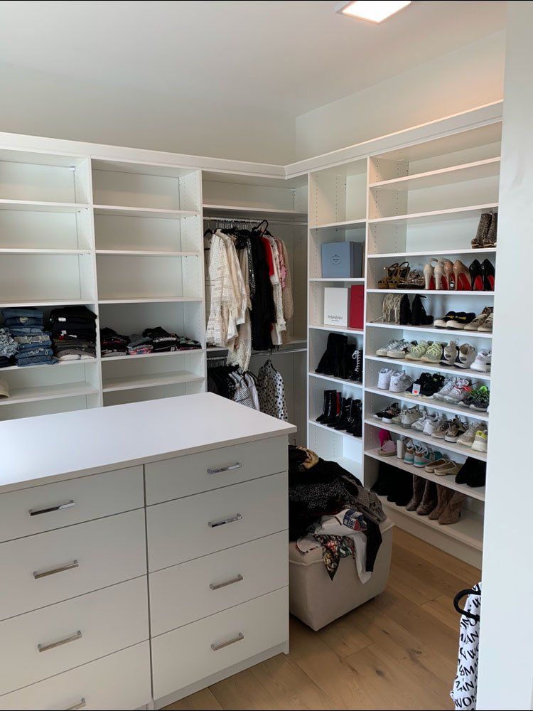 Master Closet with Custom Organizer System