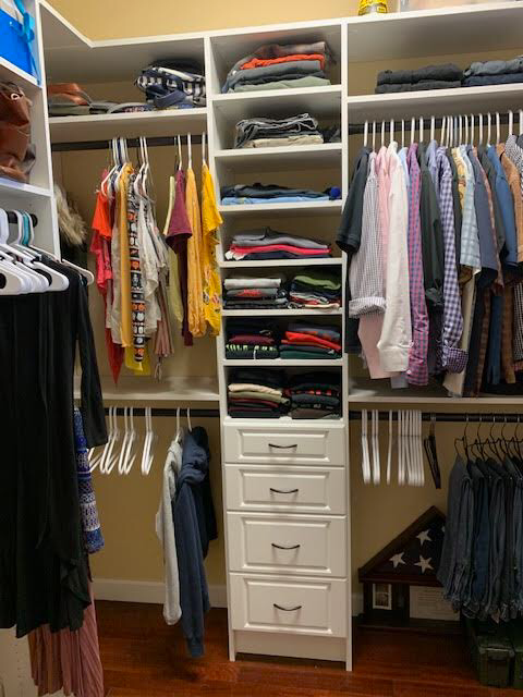 Custom Closet System Double Hang Space