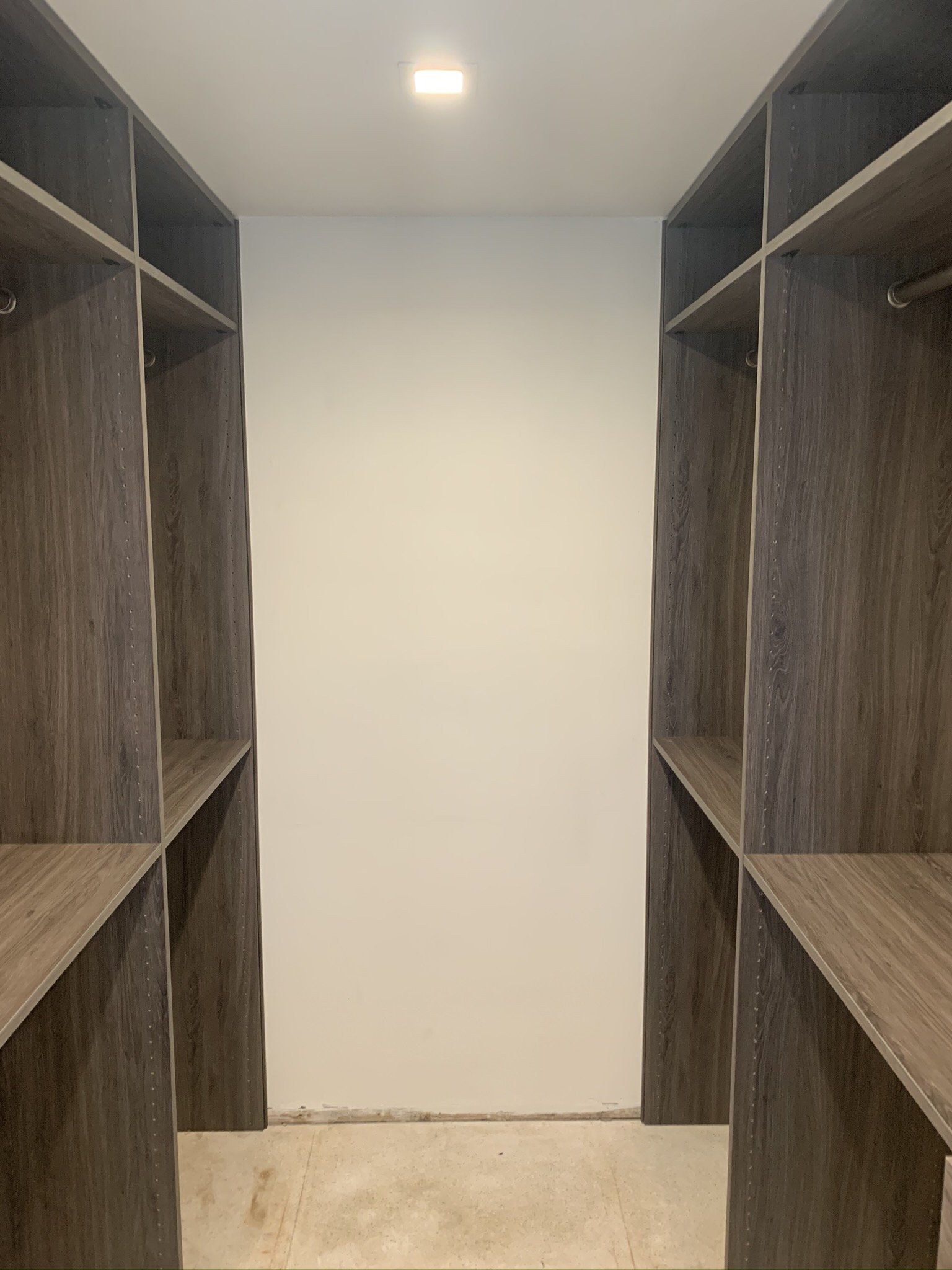 Textured Ash Custom Closet System Installation