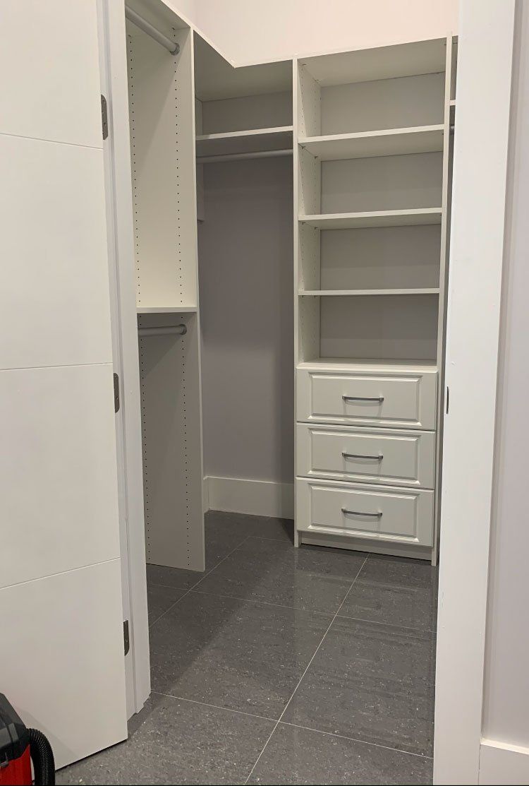Custom Closet System in White