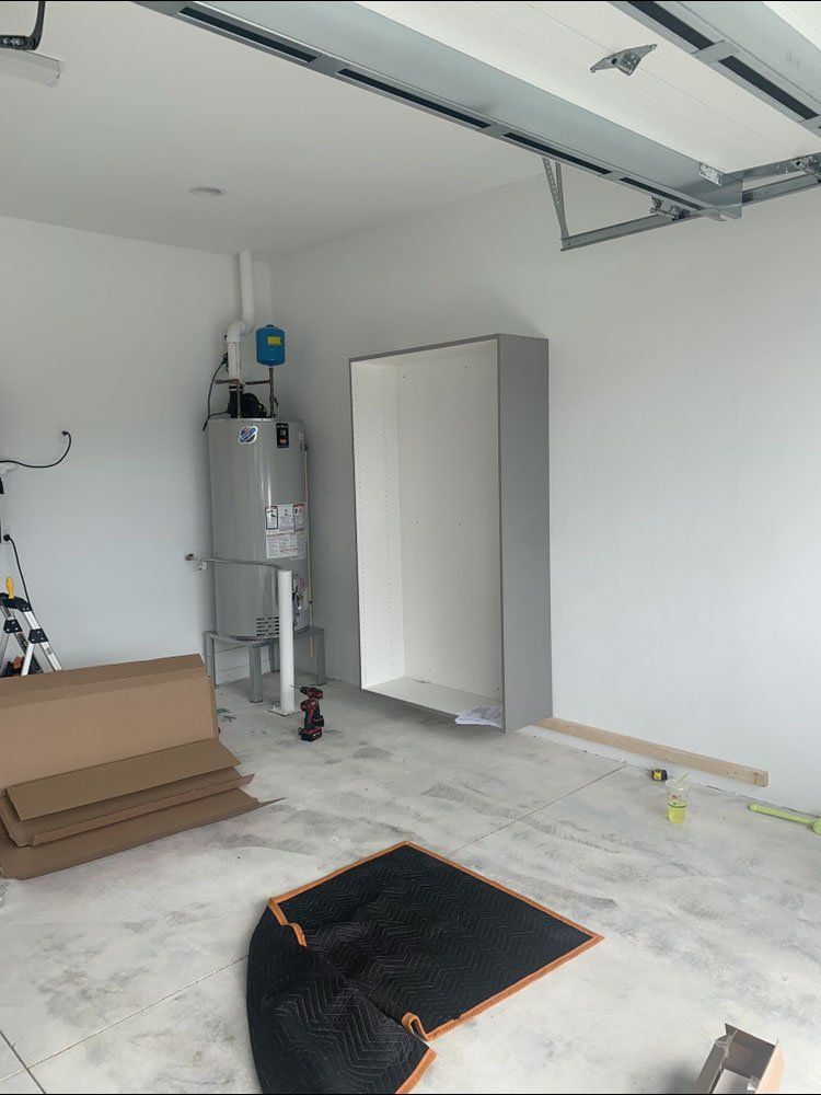 Custom Garage Cabinets, Flooring and Wall Organizer Installation