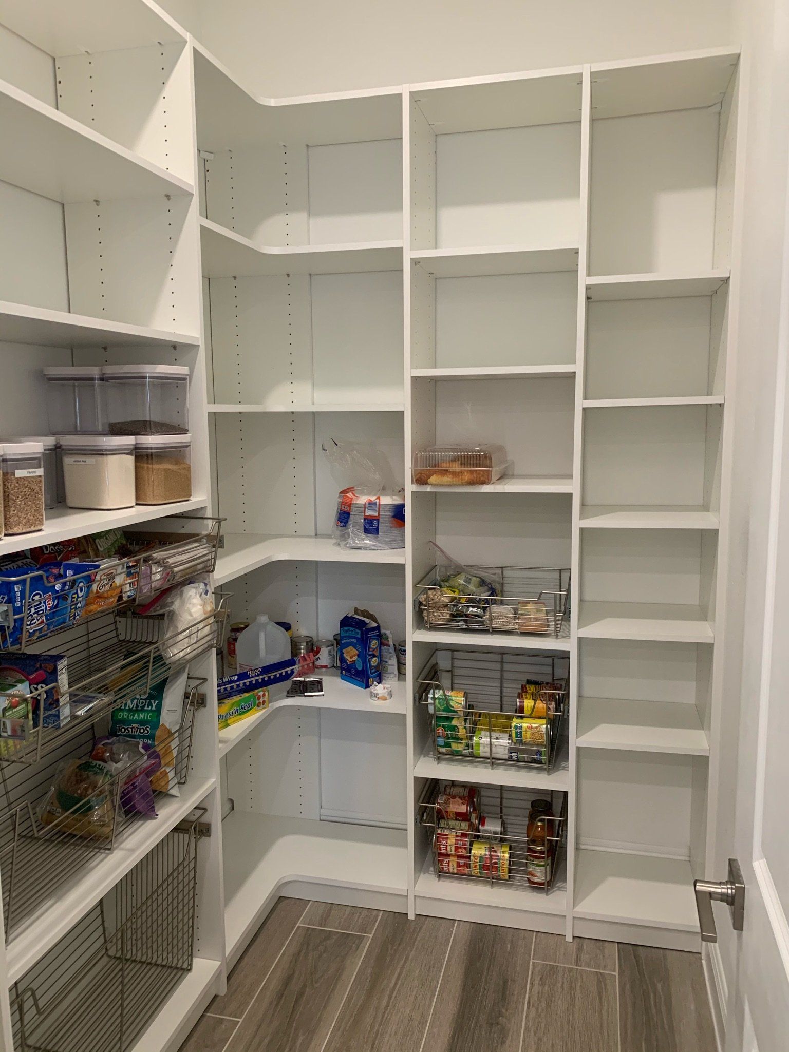 Custom Kitchen Pantry Shelving System