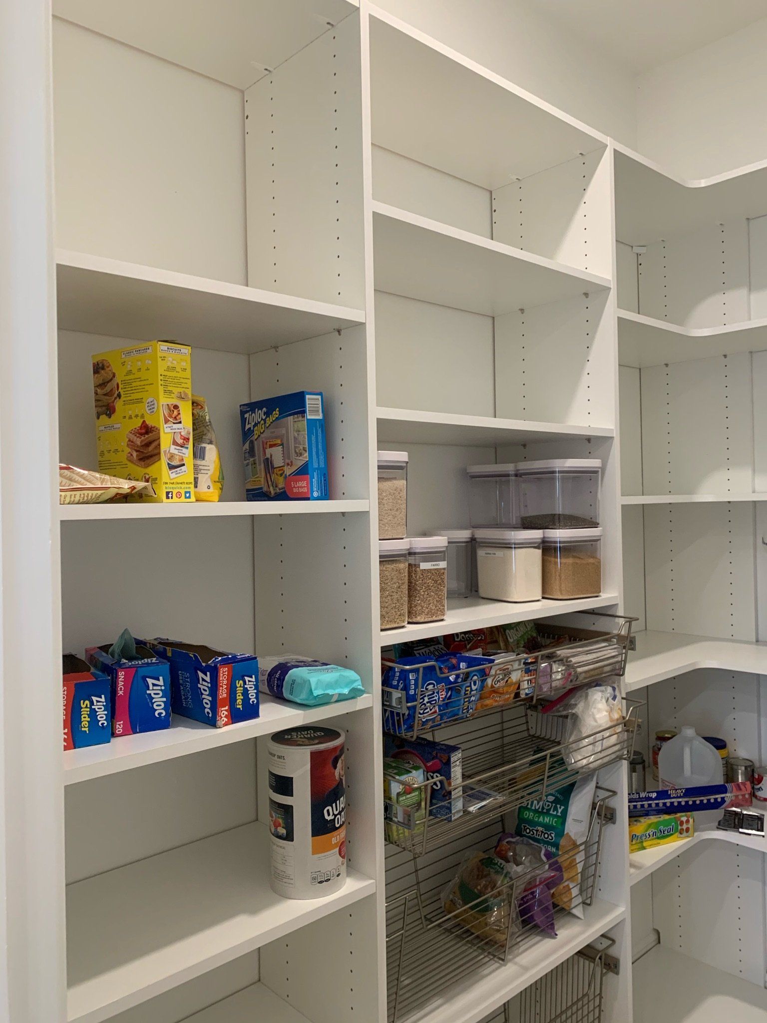 Custom Kitchen Pantry Shelving System