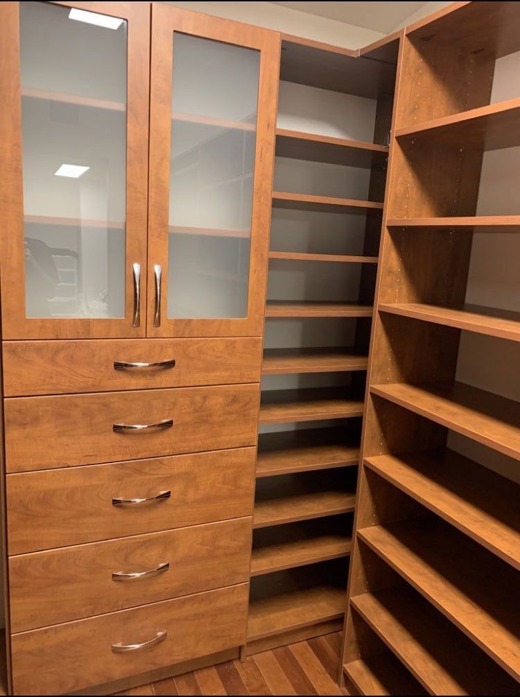 Warm Cognac Custom Closet System