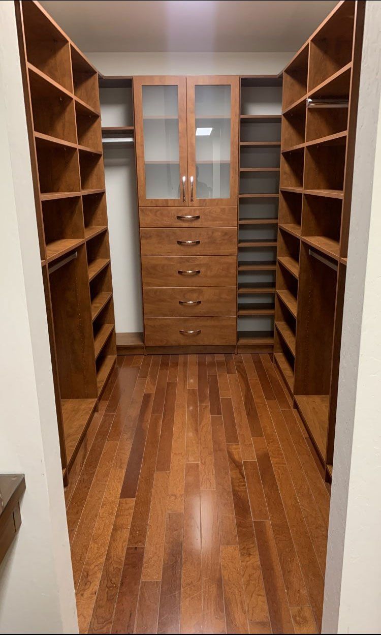 Warm Cognac Custom Closet System