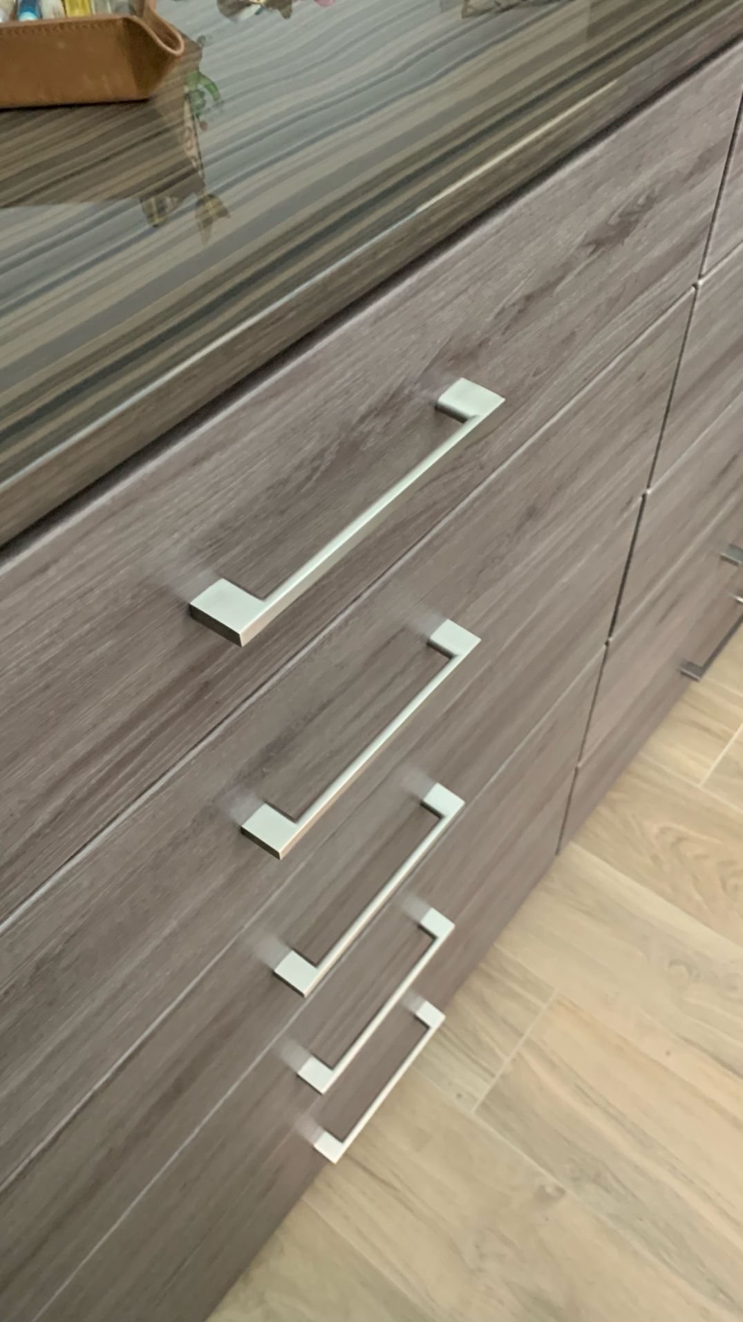 Custom Walk In Closet With Ash Finish