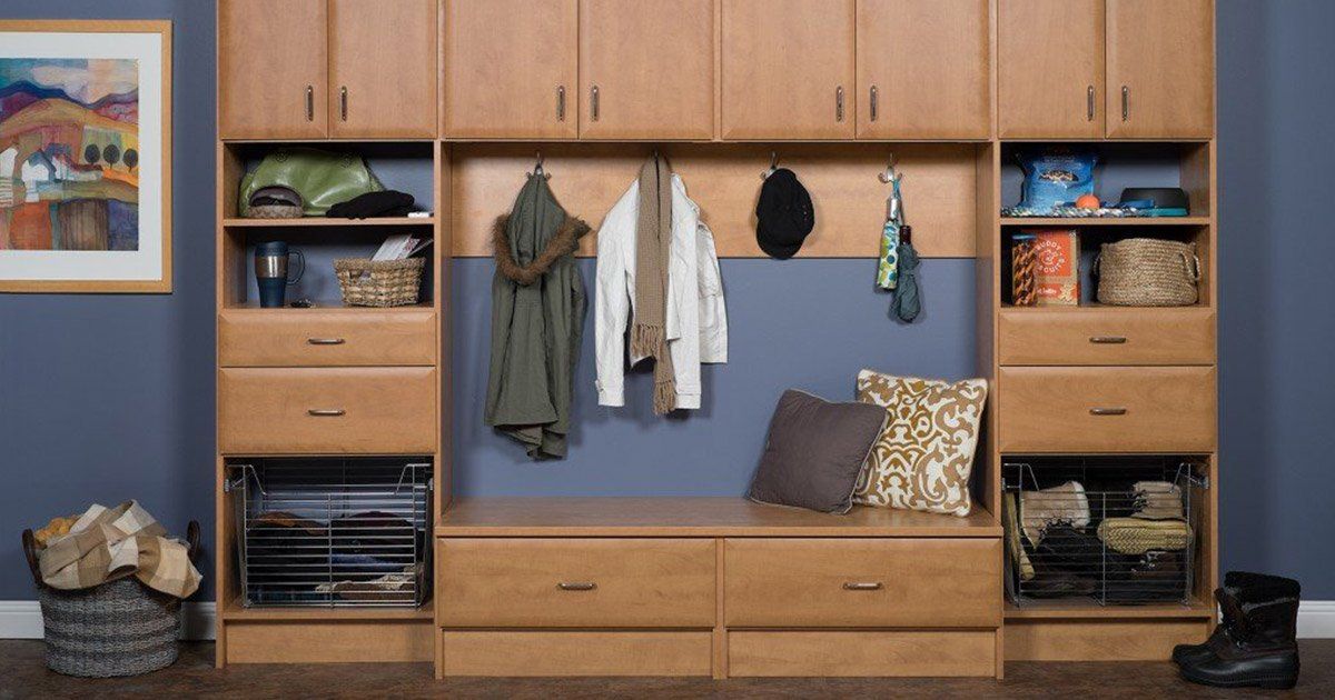 Custom Mudroom Cabinet System