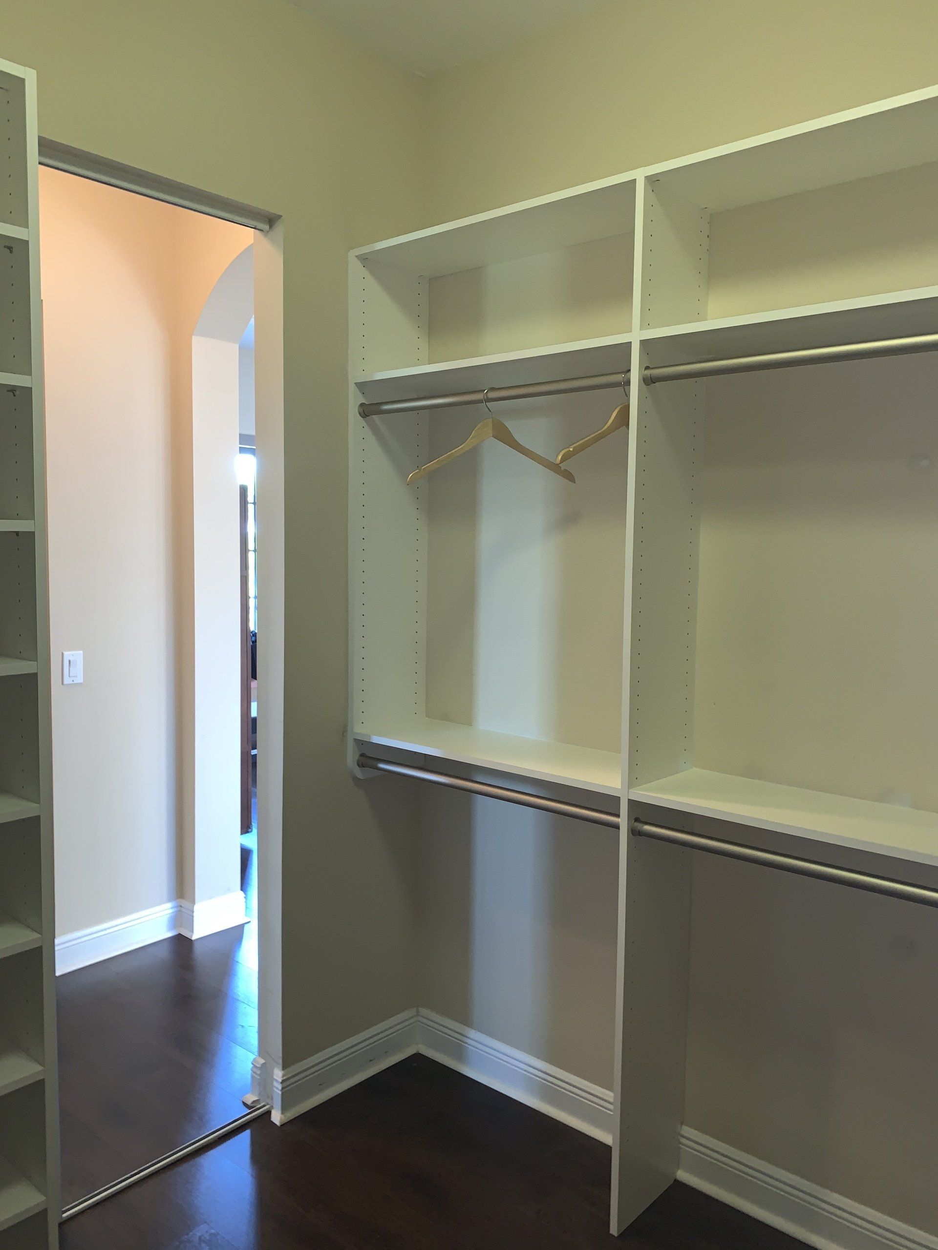 Custom Closet Double Hanging Space