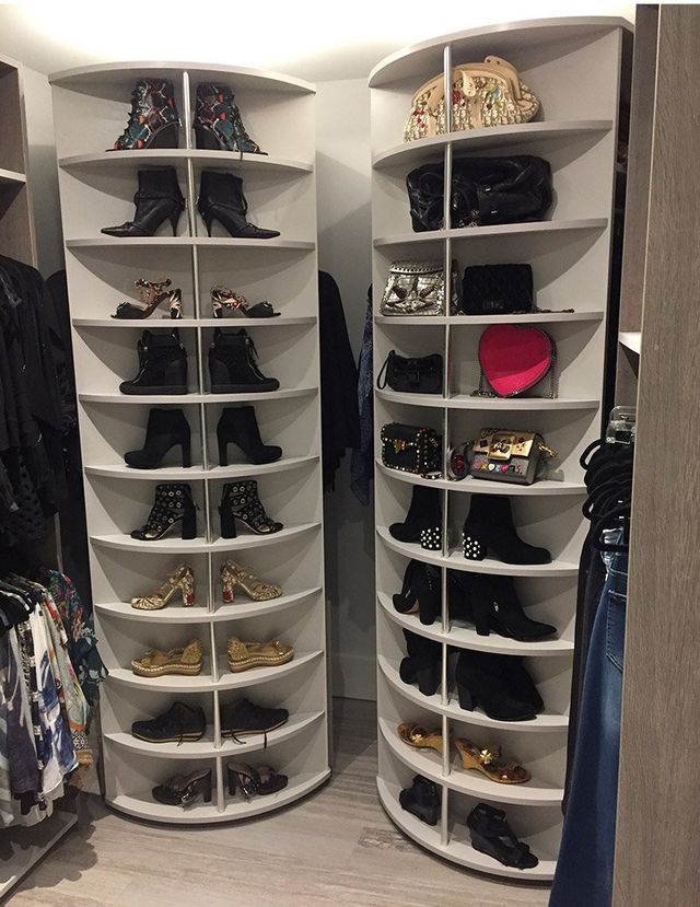 Increase Your Closet Space With A Lazy Lee, Corner Revolving Shoe Cabinet