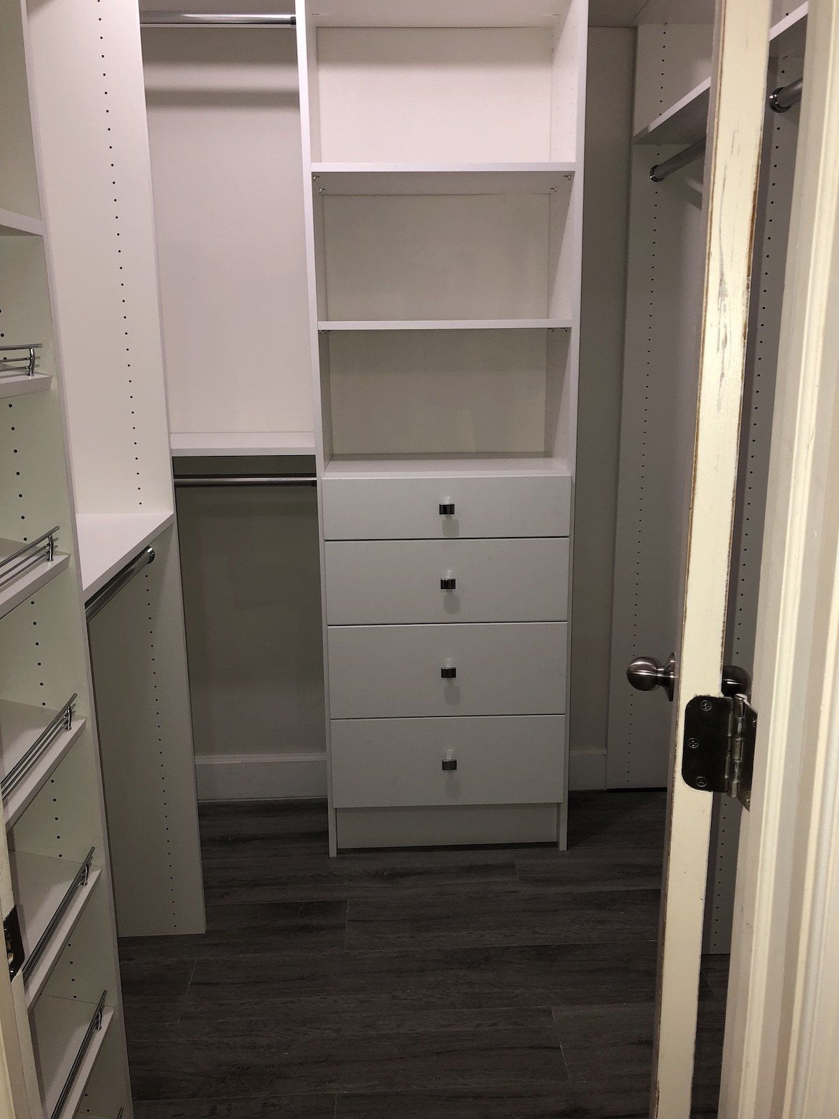 Custom Walk In Closet System Installation