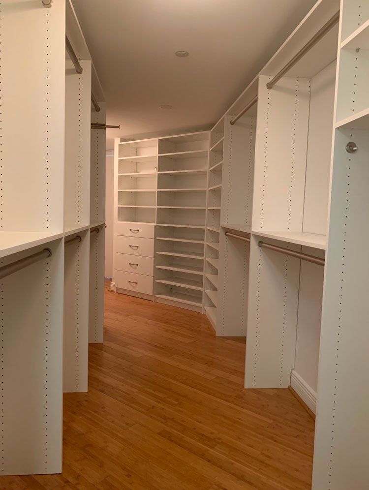 Angled Room Custom Closet System